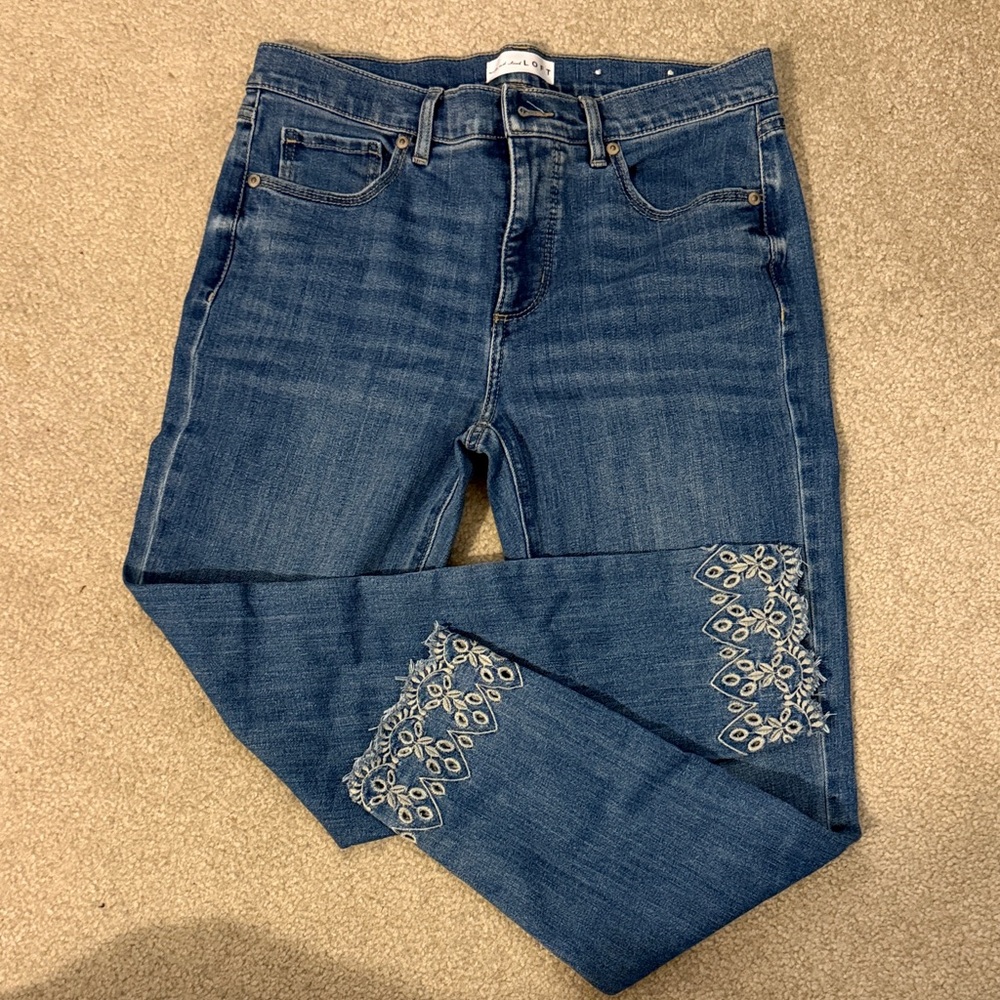 LOFT skinny crop ankle length jeans